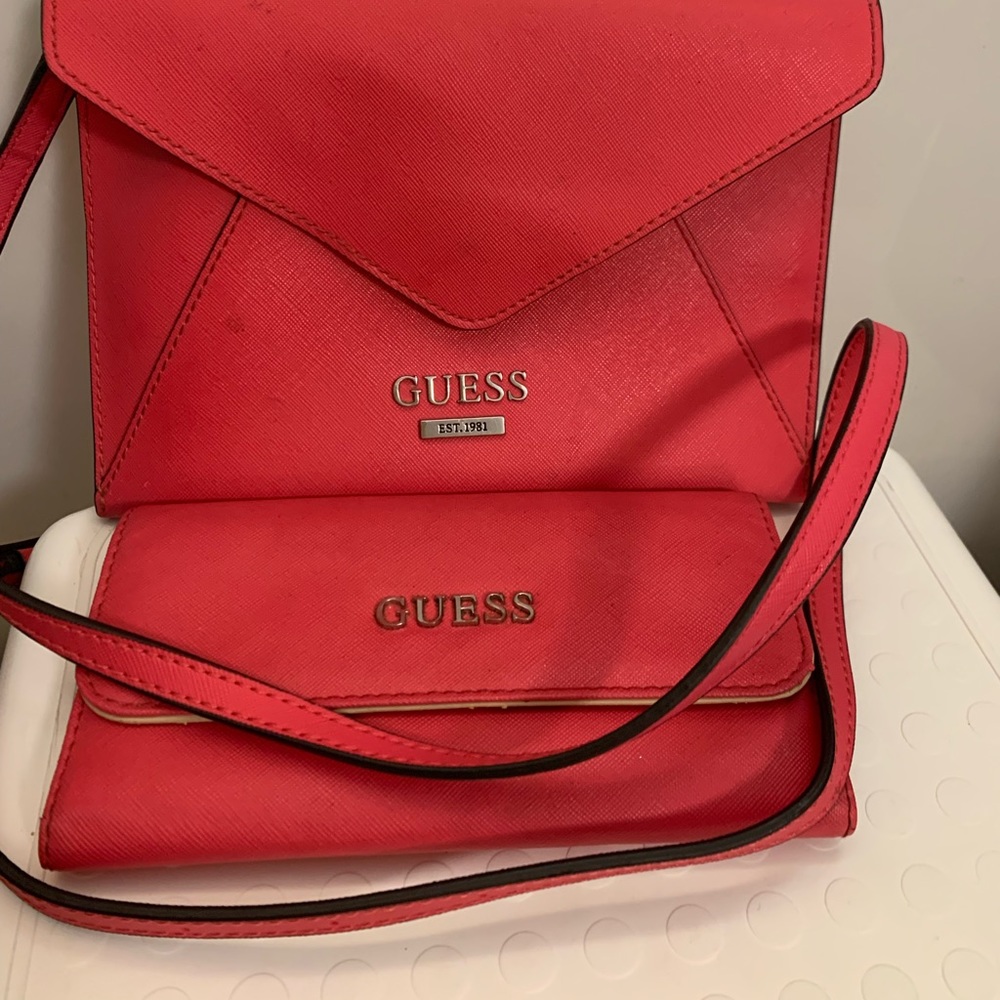 Guess small crossbody purse and matching wallet